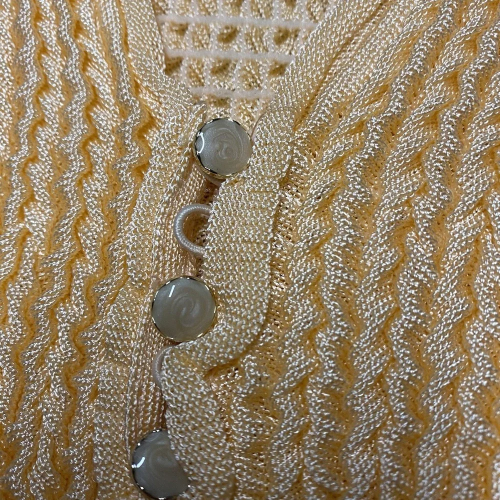 Free‎ People Pucker Up Cardigan XS Peach Orange Crinkle Y2K Top Beach Festival